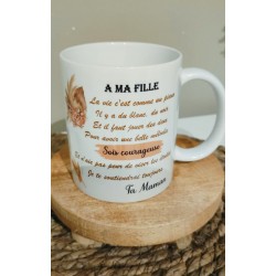 Mug " A ma fille"