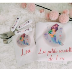 Couvert enfant+serviette