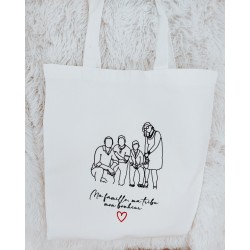 Tote bag line art