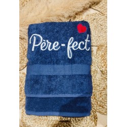 Serviette brodée Pére-fect