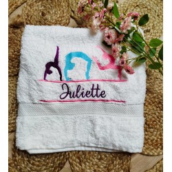 Serviette brodée enfants