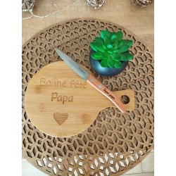 Planche apéro ronde+couteau