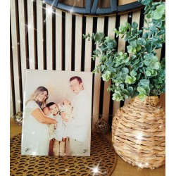 Cadre photo en verre