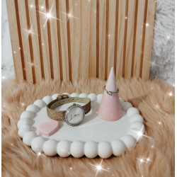 Plateau en résine avec baguier