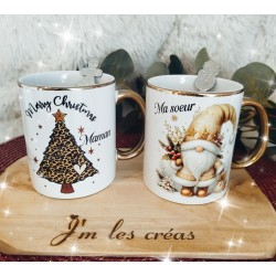Mug doré Noël