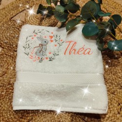 Serviette brodée enfants