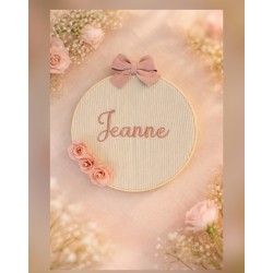 Cadre de broderie prénom