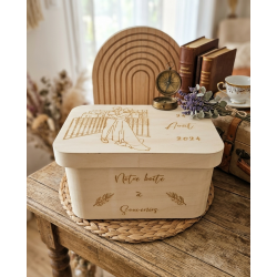 Boîte en bois Mariage