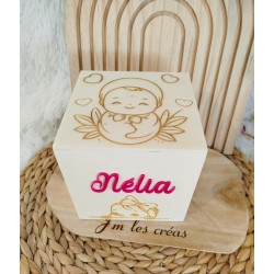 Boîte naissance cube fille