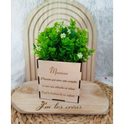 Cube en bois à remplir