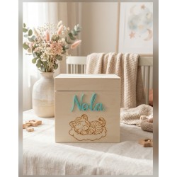Boîte naissance cube tigre