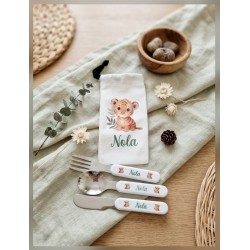 Set couvert enfant tigre