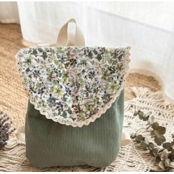 Sac enfant dentelle vert
